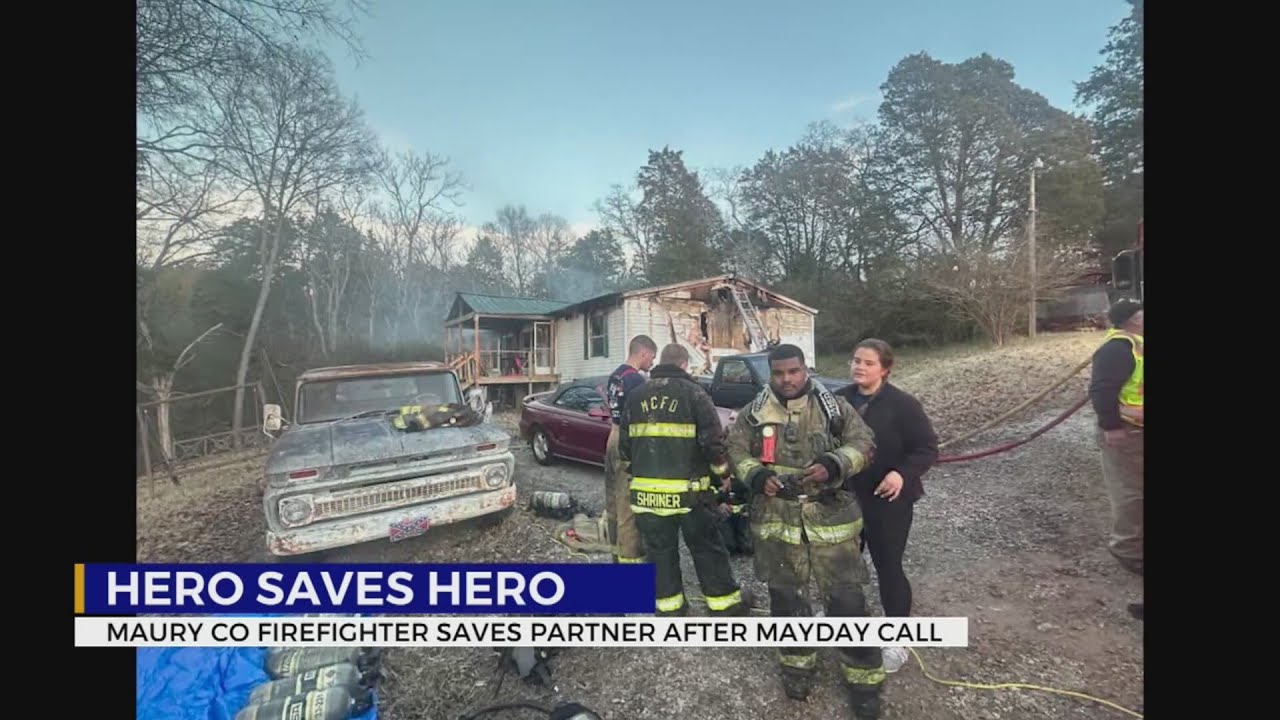 Maury County firefighter saves partner after mayday call