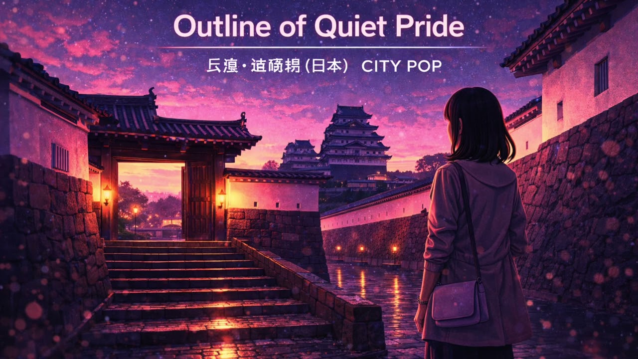 【姫路城　シティーポップ】Outline of Quiet Pride / 兵庫・姫路城（日本）