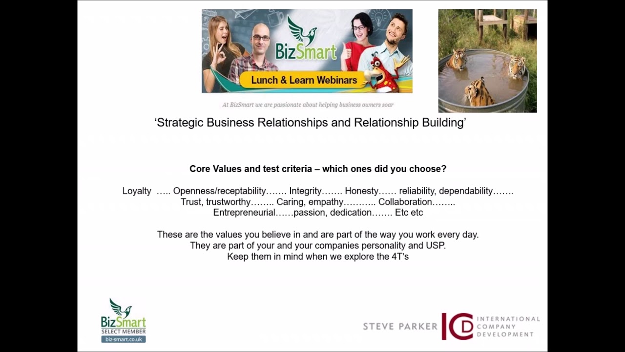 Strategic Business Relationships and Relationship Building