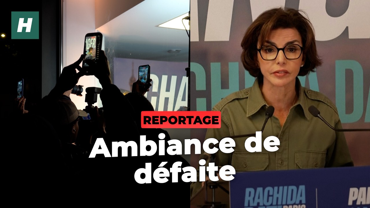 Au QG de Rachida Dati, l'ambiance de la soir&eacute;e &eacute;lectorale &eacute;tait &agrave; l'image de son r&eacute;sultat