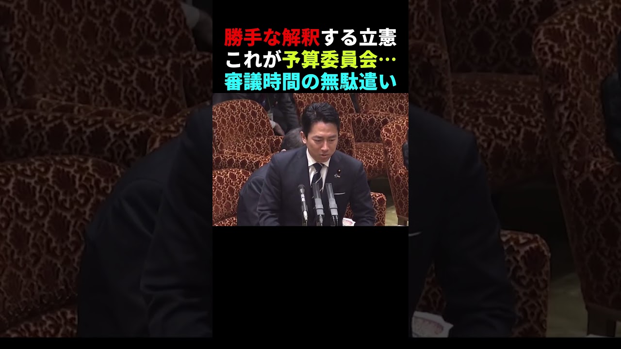 好き勝手に解釈する立憲杉尾　#国会 #shortvideo  #shorts