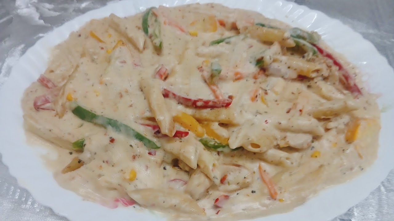 White Sauce Pasta Recipe ||Cheesey Creamy Pasta Recipe ||Best White Sauce Pasta ||Cooking with ziya 