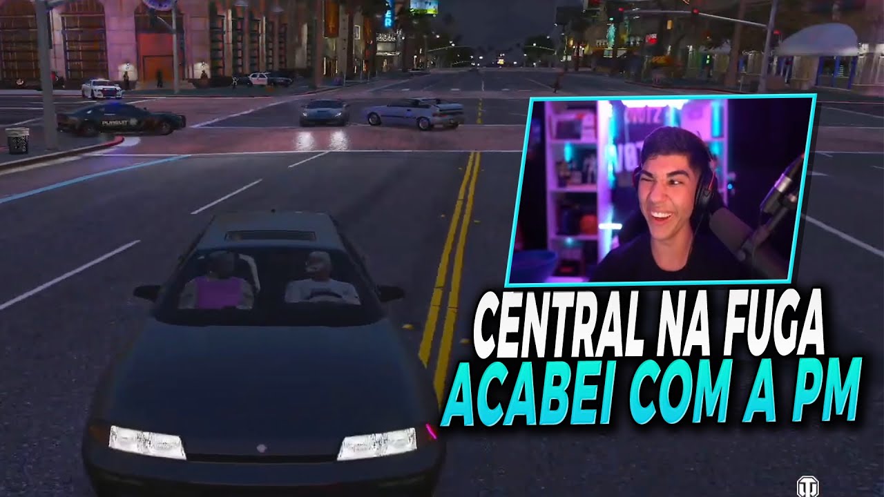 ACABEI COM A POLICIA DO NOPIXEL NESSE CENTRAL NA FUGA | Cortes do Ovotz