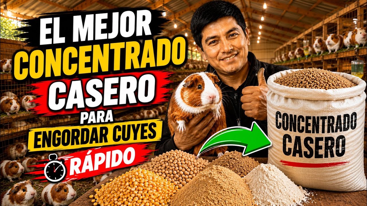 ¿CÓMO PREPARAR UN CONCENTRADO EFECTIVO Y ECONÓMICO PARA ENGORDE DE CUYES?