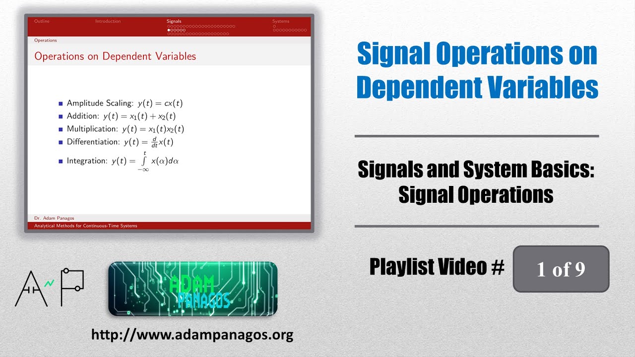 Signal Operations on Dependent Variables