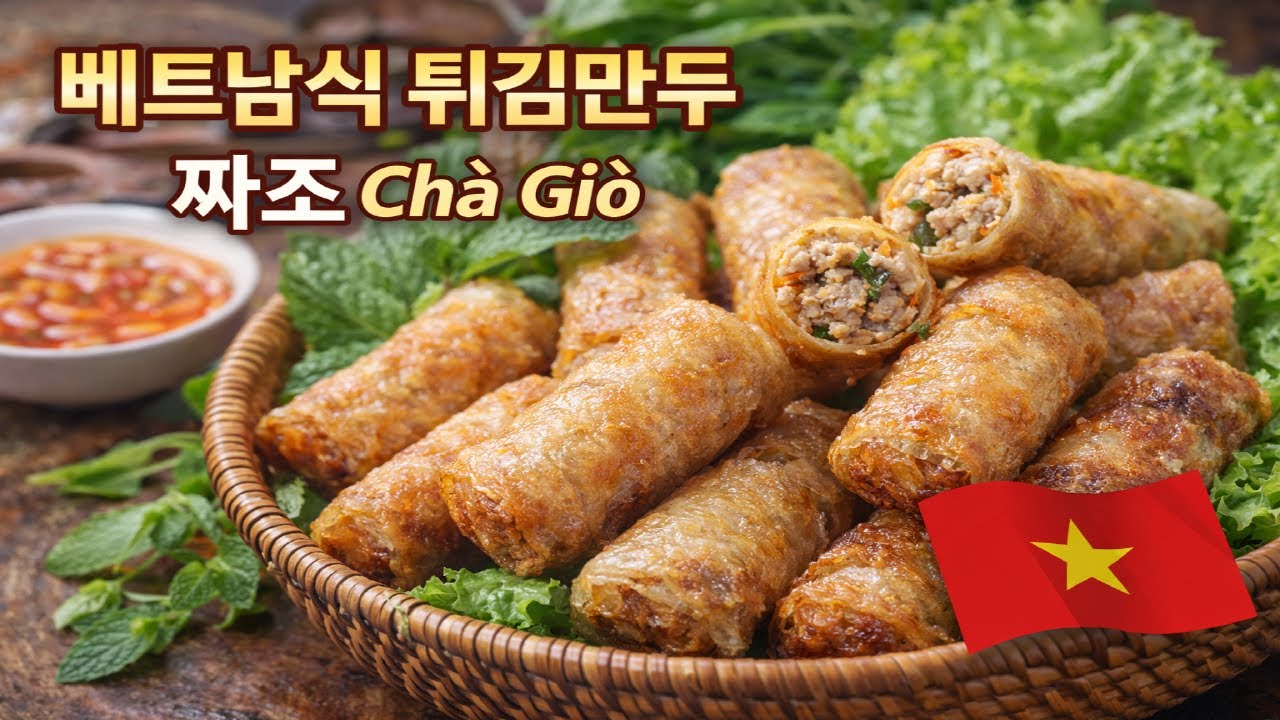 겉바속촉 끝판왕! 베트남 짜조 만들기 🇻🇳 │Cha Gio Recipe 