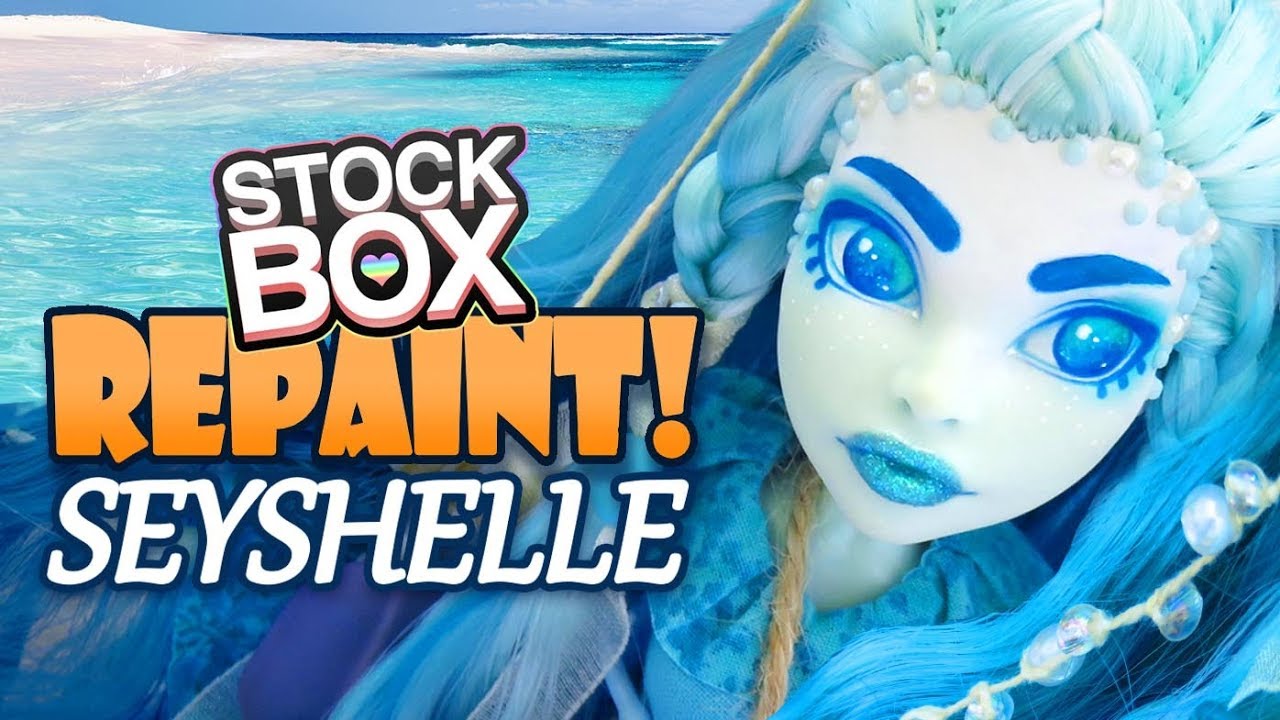 STOCK BOX Repaint! Seyshelle Oceanic Monster High Custom OOAK Doll