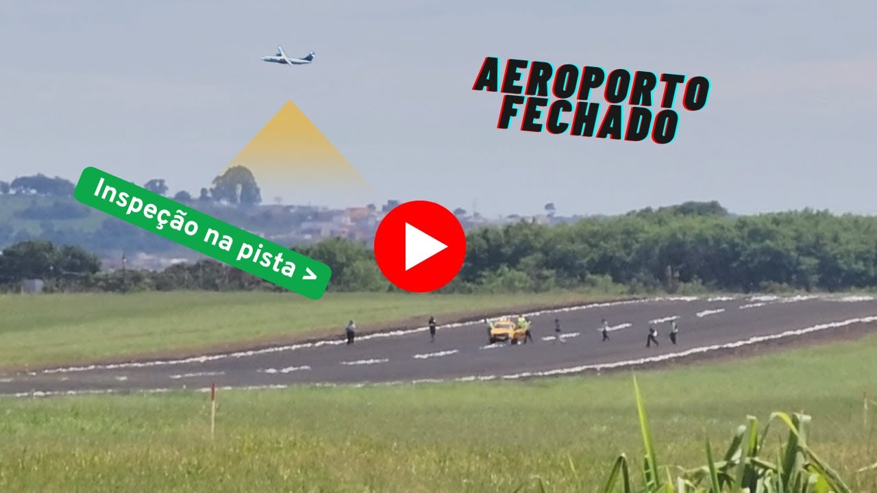 Aeroporto fechado inspeção na pista #piloto #aviation #aviação #avião #pouso #decolagem #rioverde