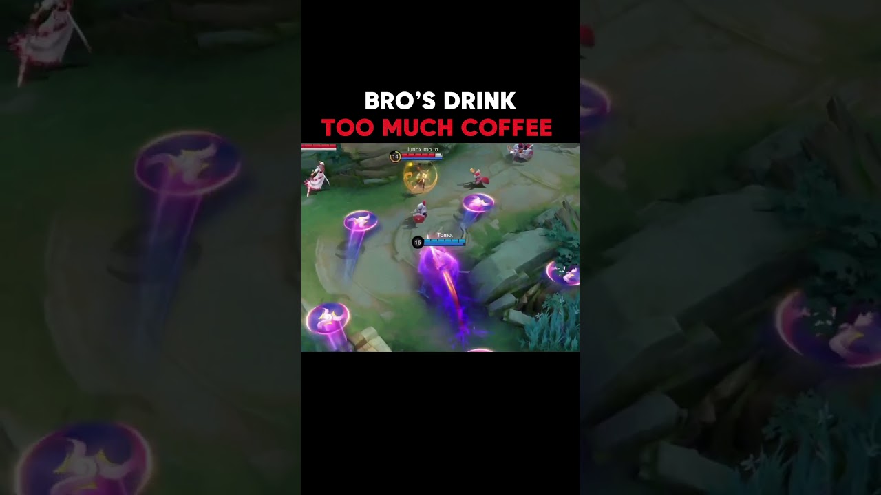 when you drink too much coffee #mobilelegends #dracula #mlbb #shorts