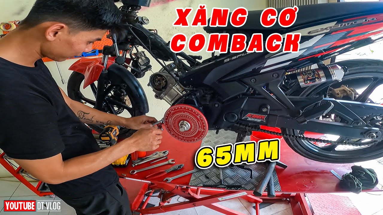 Ex135 62zz lên bài 65zz xăng cơ HUYỀN THOẠI TRỞ LẠI gạ RACING BOY