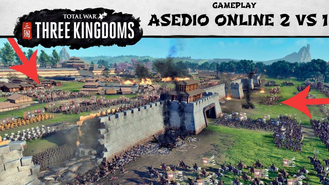 Total War: THREE KINGDOMS | Asedio 1 vs 2 - La Batalla IMPOSIBLE