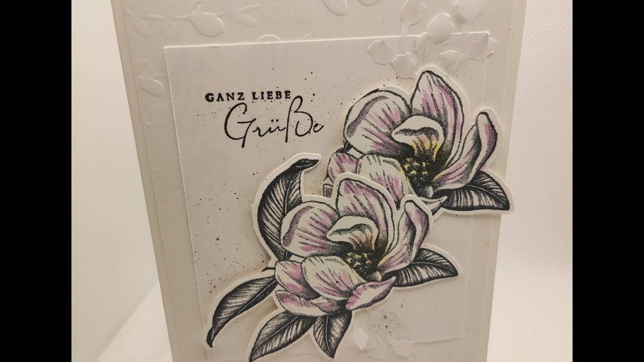 Stampin UP! Markante Magnolien/Magnolia Mood, einfache Karte