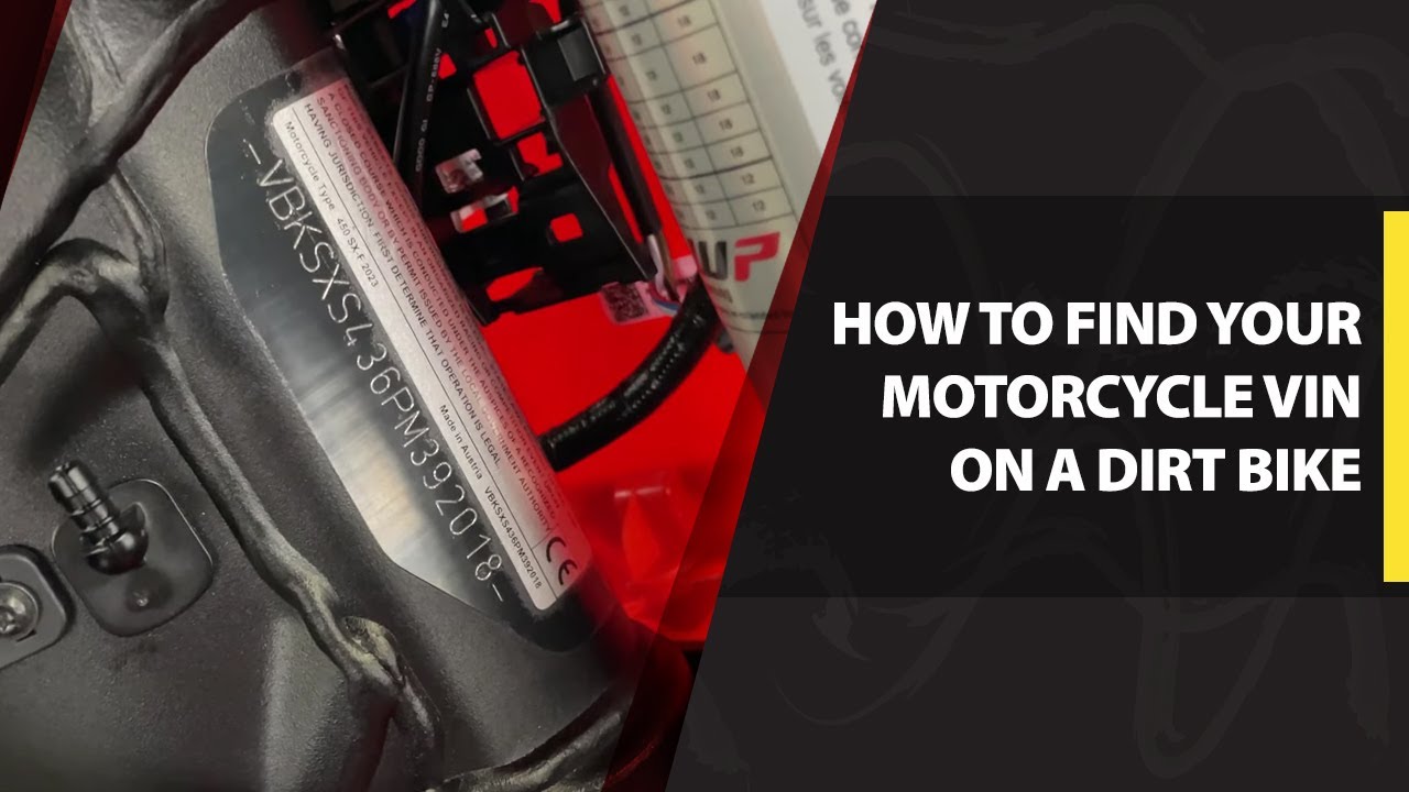 How to Find Your Motorcycle VIN on a Dirt Bike