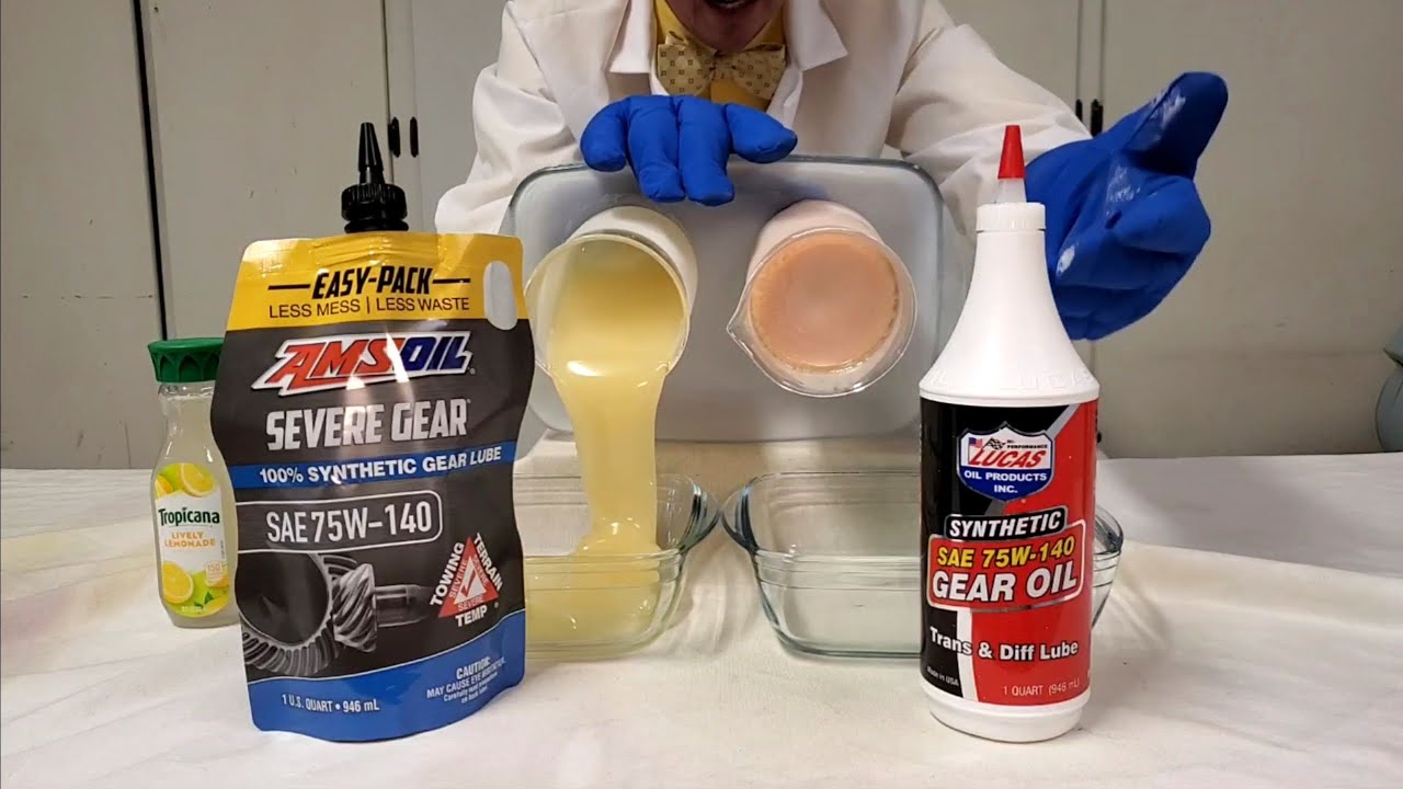 Разница между синтетическими трансмиссионными маслами AMSOIL и Lucas