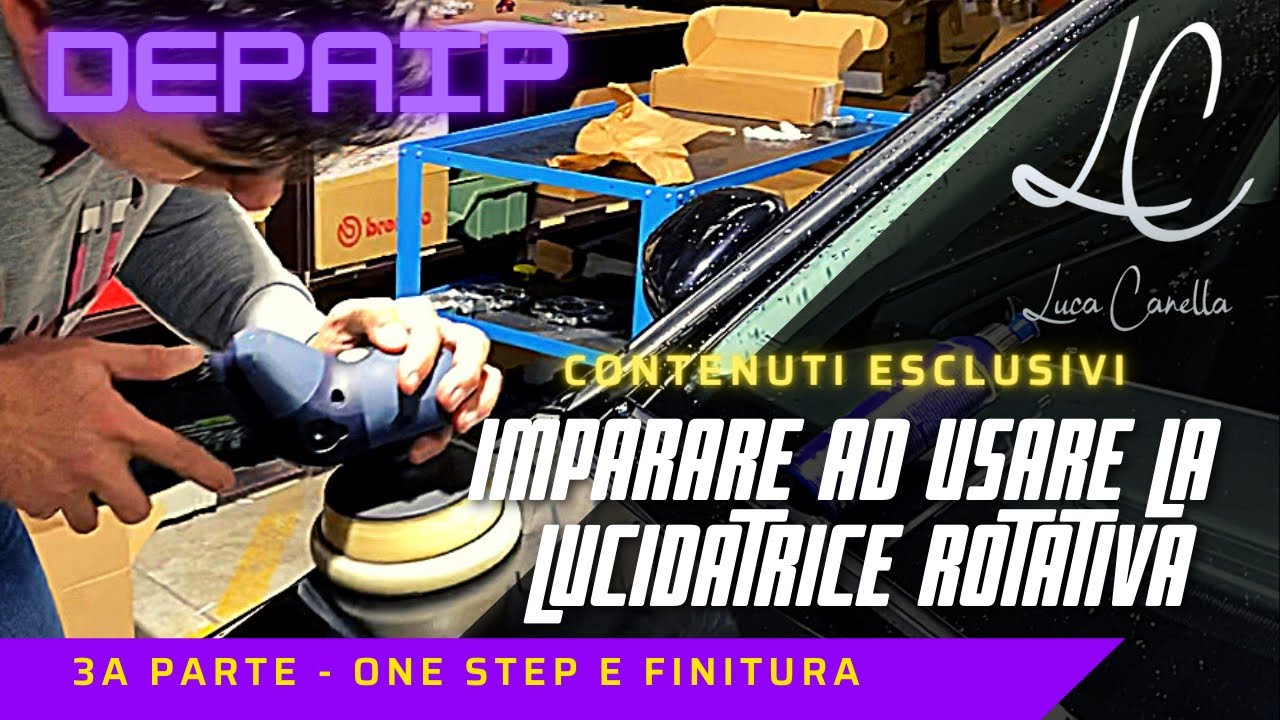 IMPARARE AD USARE LA LUCIDATRICE ROTATIVA CON DEPAIP - TERZA PARTE