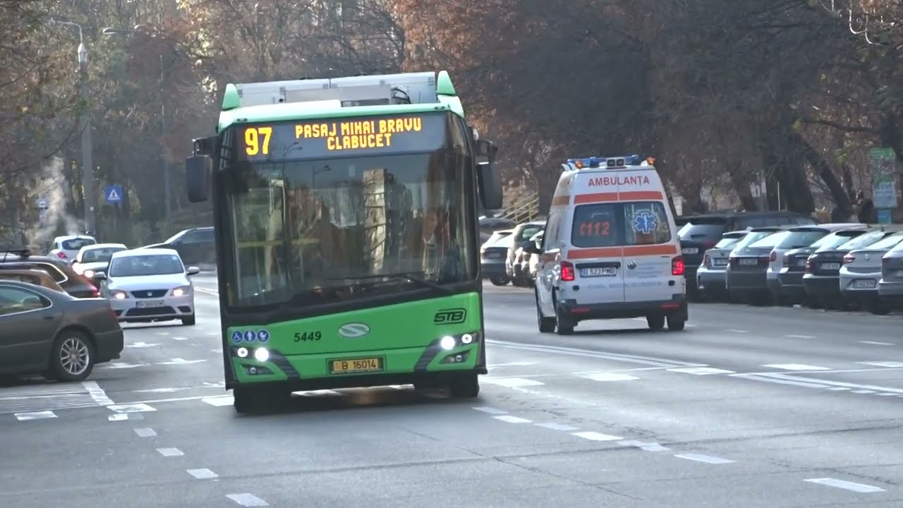 The trolleybus runs without electricity. Romania has completely updated its rolling stock.Solaris