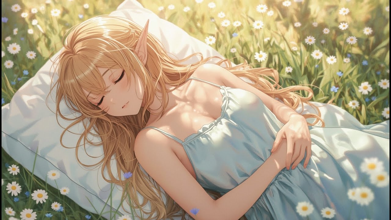 🌼Elf Sleeping in Sunlit Meadow🌿 | Medieval Serenity Music | Soft Ambient Sleep Sounds🎵