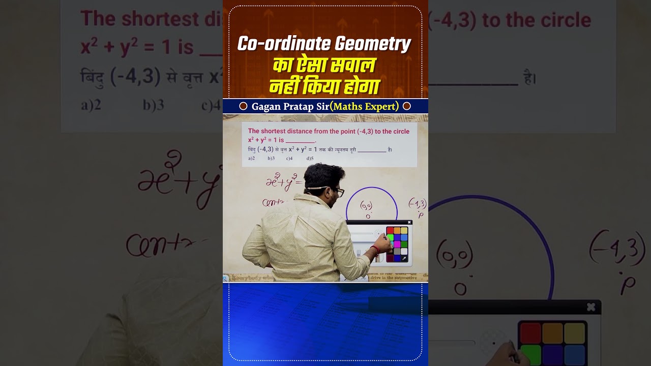 Co ordinate Geometry का ऐसा सवाल नहीं किया होगा || Geometry by Gagan Pratap sir #ssc #cgl #chsl #mts