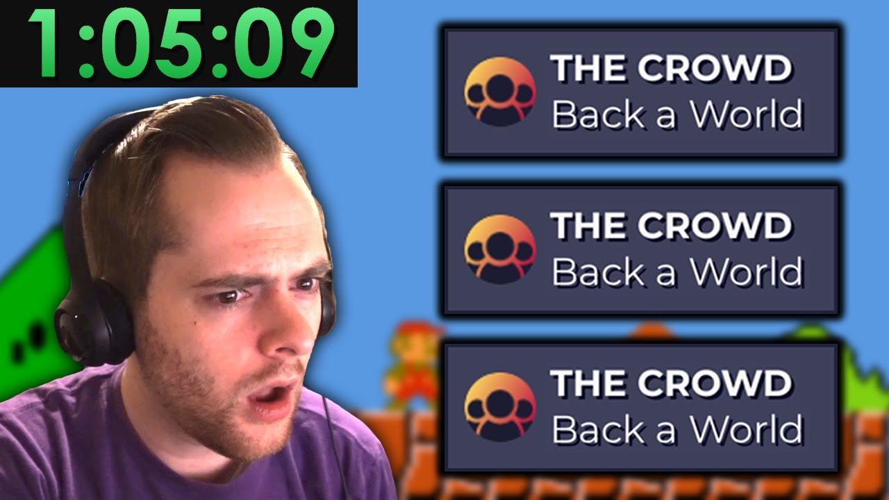 Speedrunning Mario, but my viewers CONTROL THE GAME