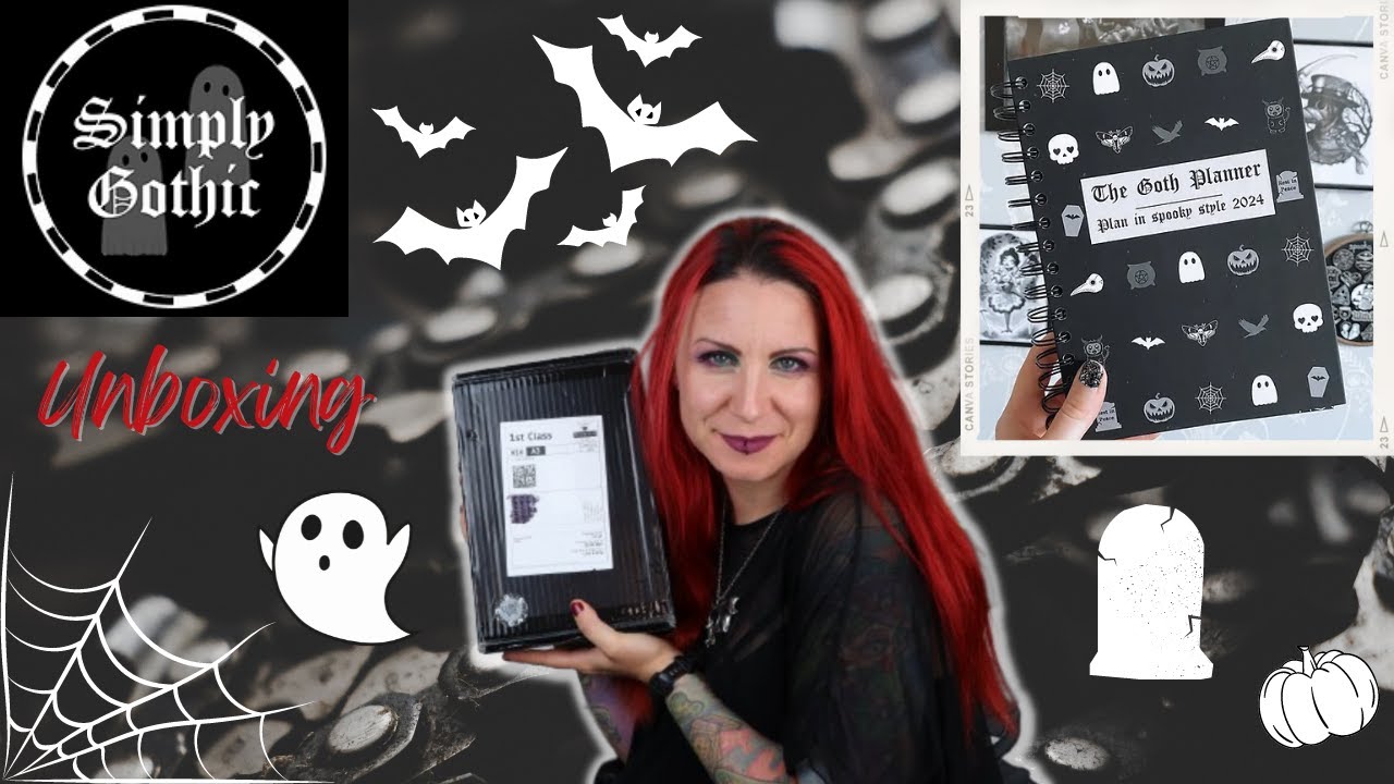 2024 SIMPLY GOTHIC PLANNER UNBOXING RE-UPLOADED