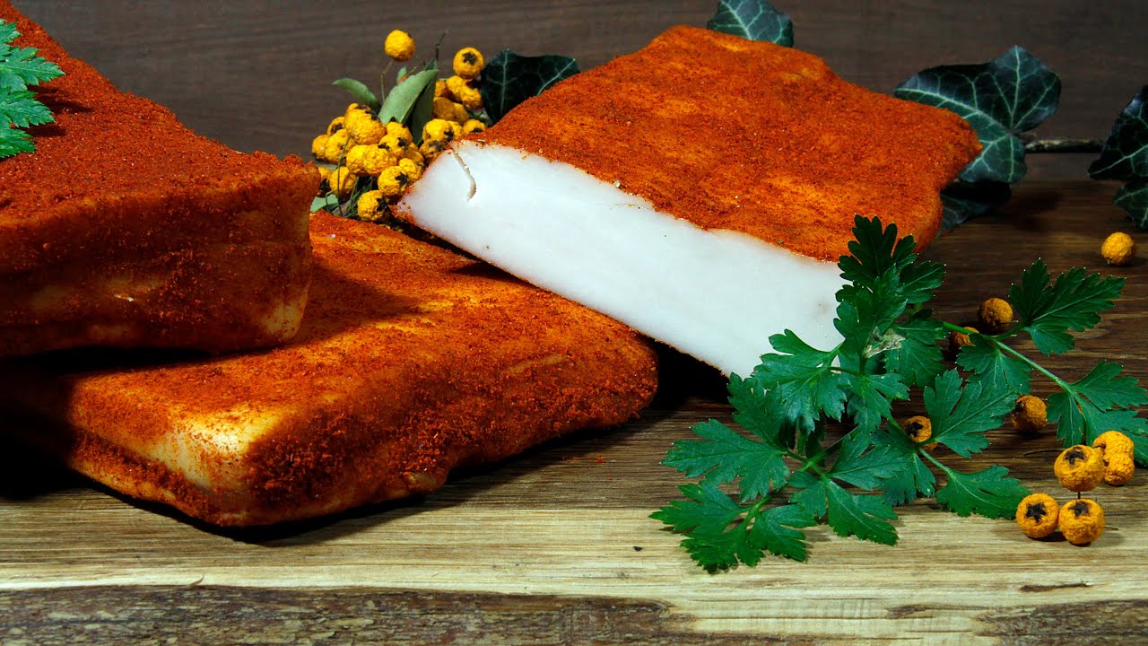 słonina wędzona z przyprawami