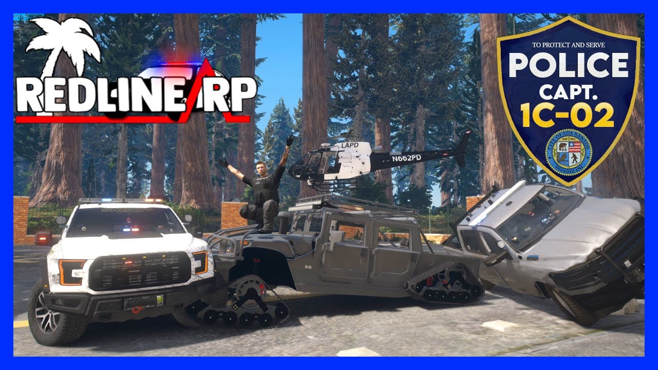 GTA 5 Roleplay - Redline - Crazy Off Roading TRACKED HUMMER ! #120