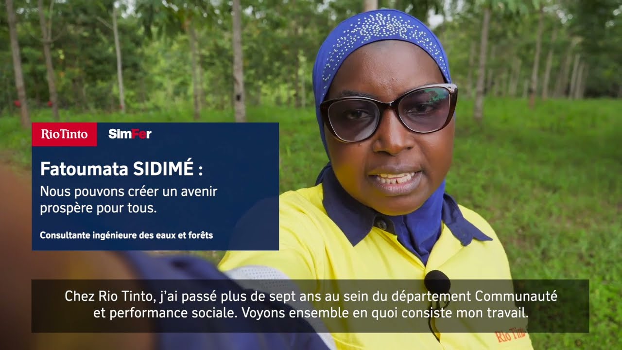 Fatoumata Sidime - Ing&eacute;nieur de for&ecirc;t et faune chez Rio Tinto Simfer MySimandouStory
