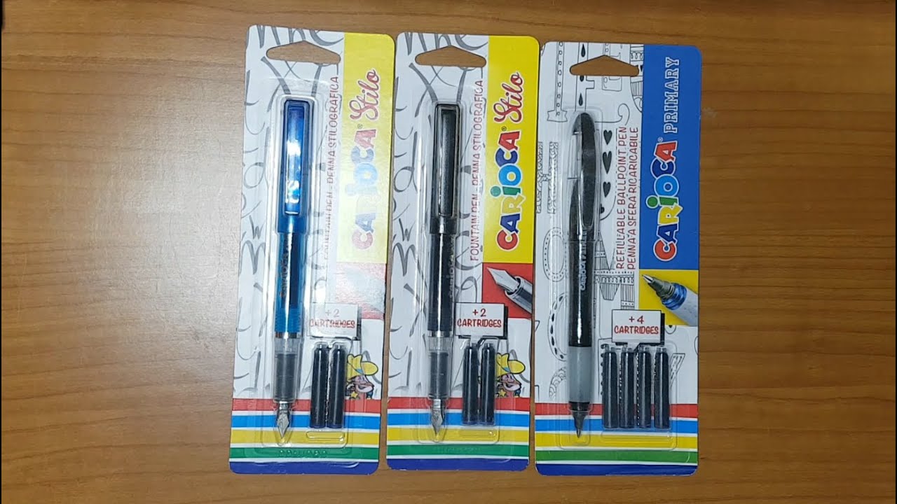 Carioca Stilo & Primary | Fountain pen and refillable ball point pen