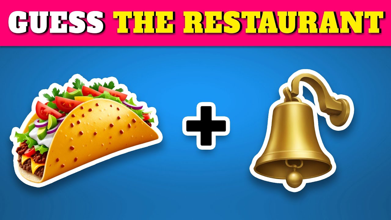 Guess the Fast Food Restaurant by Emoji 🍔🍕| Quiz Rainbow