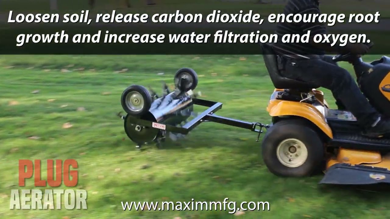Maxim Aerator | 36 in. Plug & Spike | Tow-Behind | MSP36.MAX & MSAT36.MAX | Features