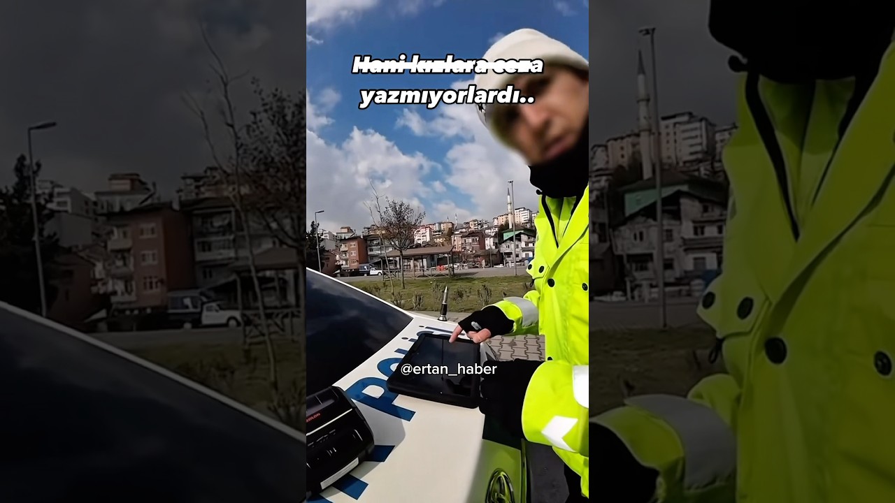 Peki puanım d&uuml;şecek mi 😂 #komik #polis #shortsvideo