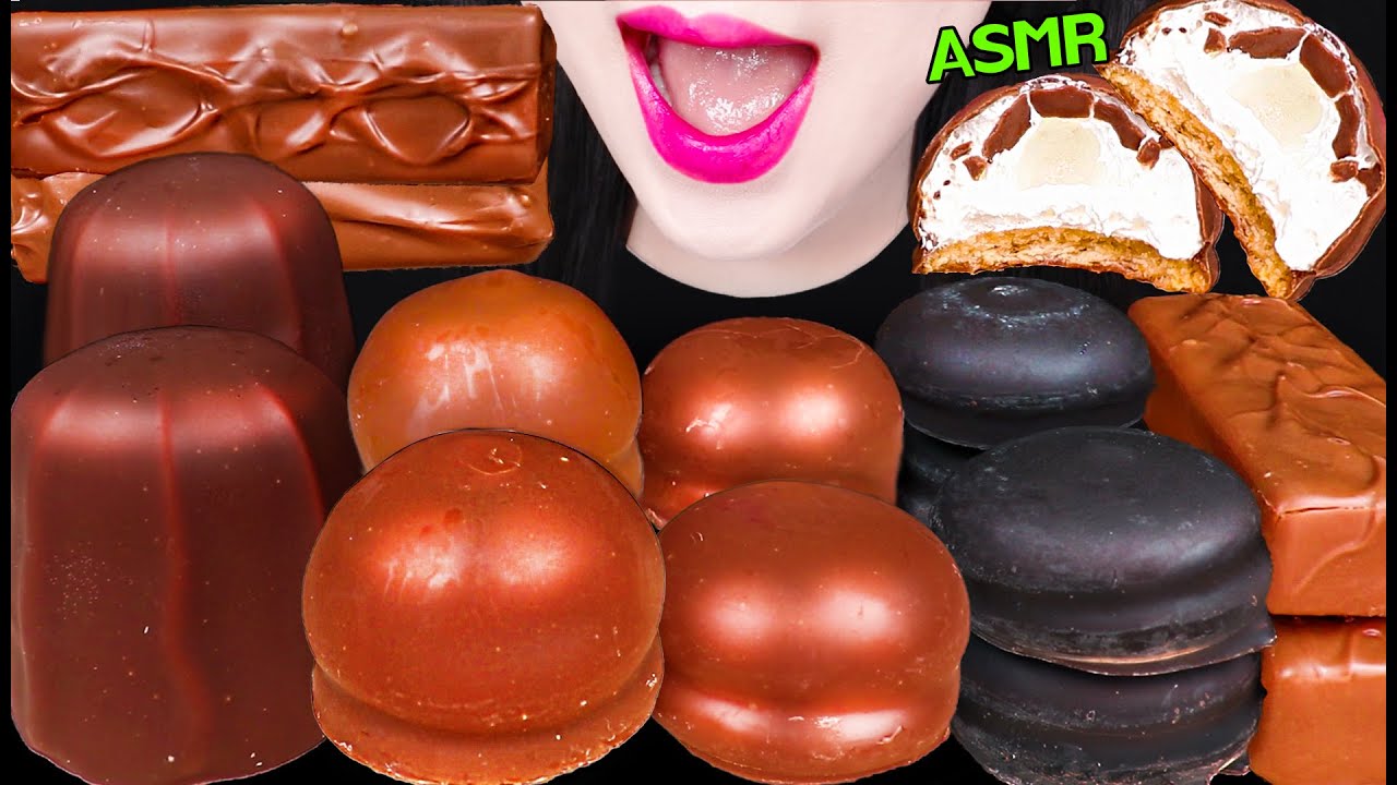 ASMR CHOCOLATE COVERED MARSHMALLOW, TEA CAKES 초콜릿 마쉬멜로우, 티케이크 먹방 MUKBANG