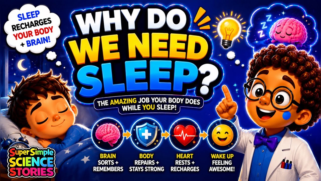 Why Do We Need to Sleep? 😴 | The Science of Sleep for Kids | Super Simple Science Stories