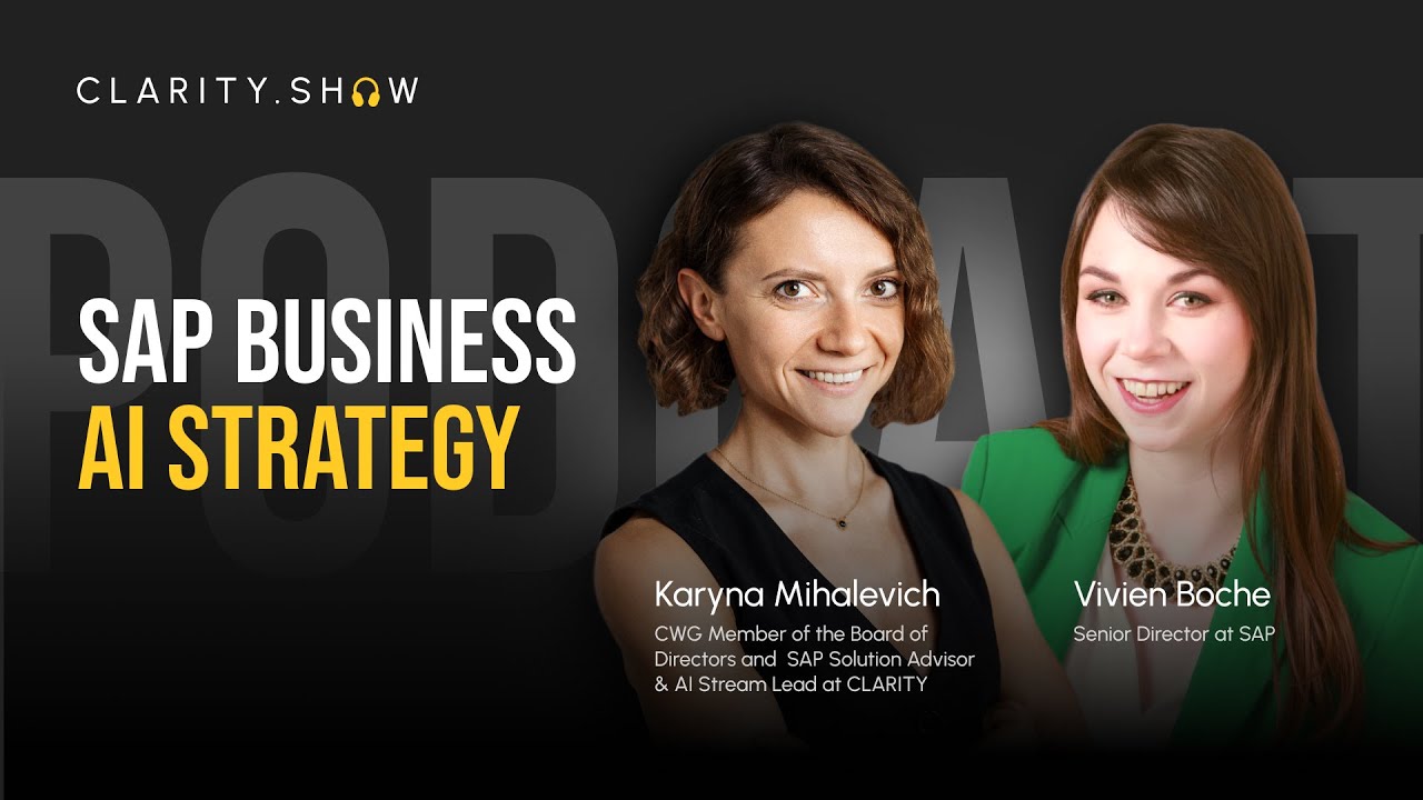 SAP Business AI Strategy  | CLARITY.SHOW Podcast