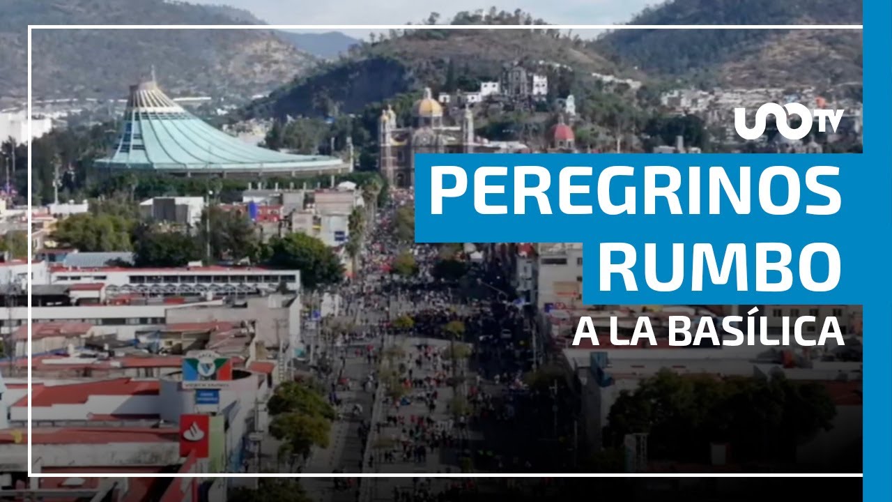 Miles de peregrinos se movilizan para llegar a la Basílica de Guadalupe