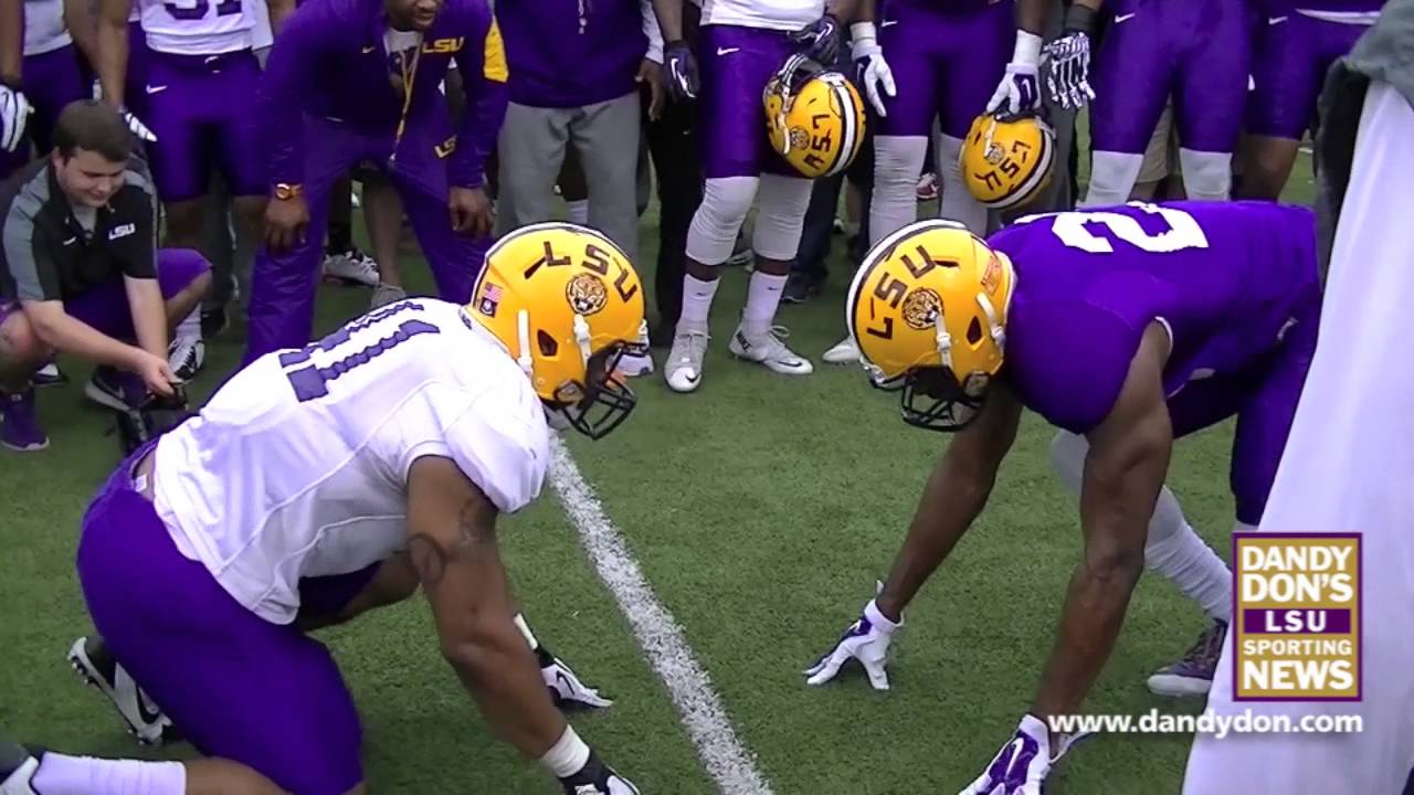 LSU Big Cat Drill - March 31, 2016, by DandyDon.com