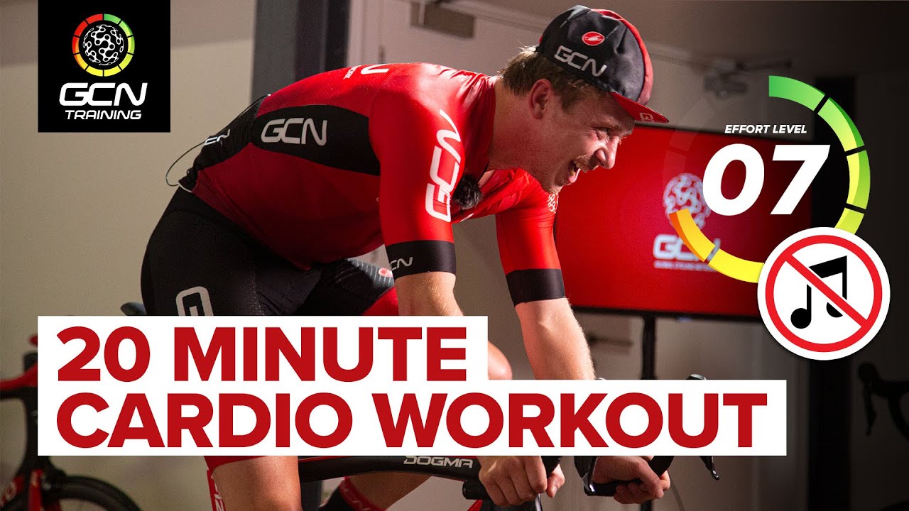 20 Min Cardio | Spin Bike Workout Without Music 🔇