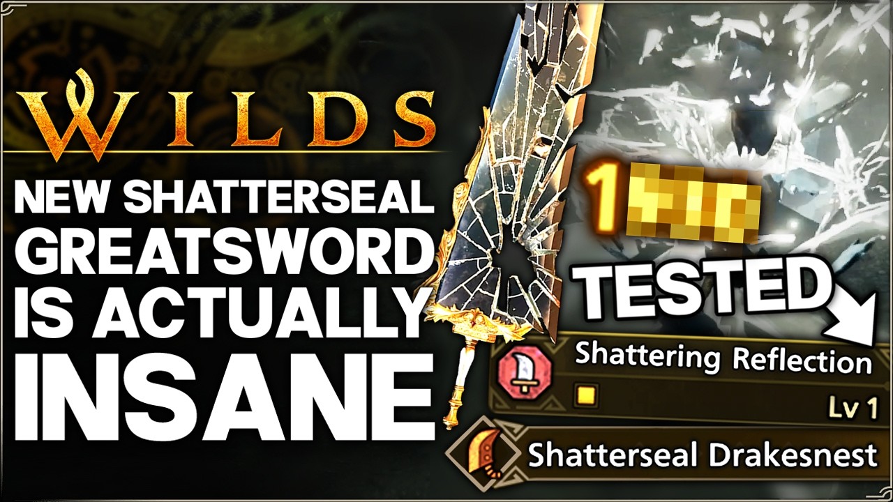 Monster Hunter Wilds - New Shatterseal Great Sword & Skill is OP - Testing, Builds & Best Guide!