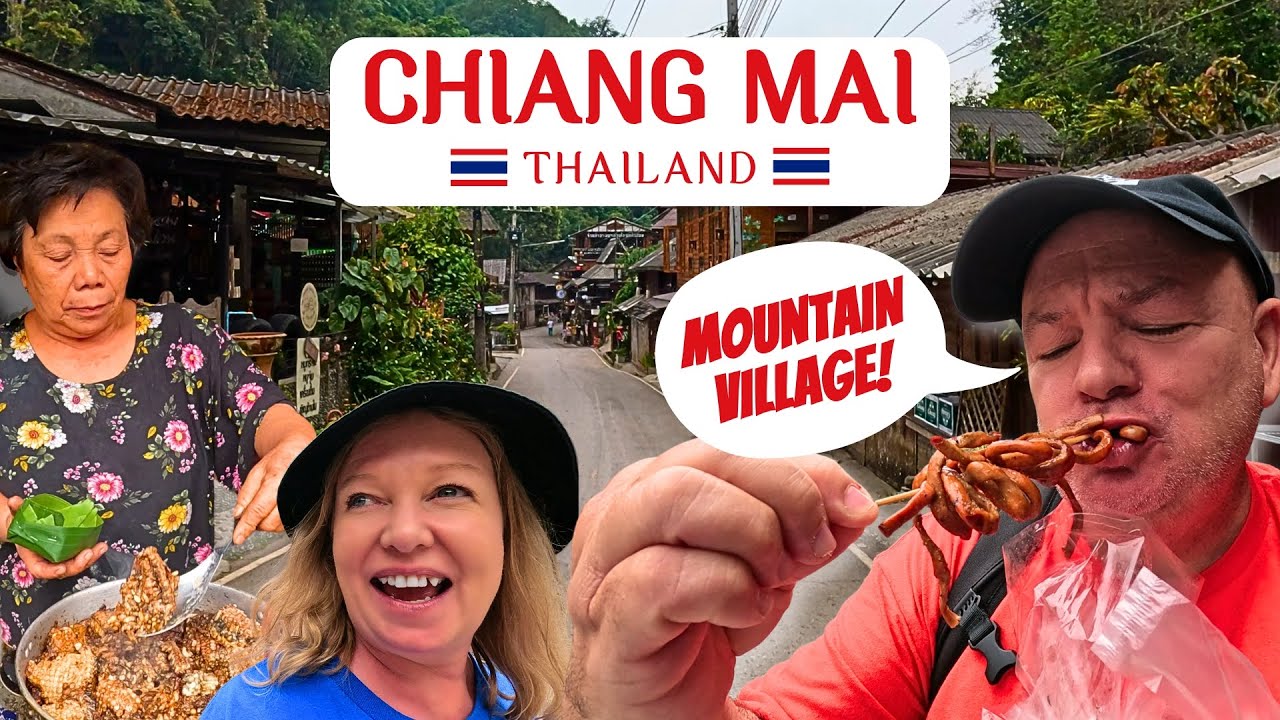 COME HERE! Just 1 Hour From Chiang Mai 🥰 Picturesque Mountain Village 🏘️ Mae Kampong, Thailand ❤️🇹🇭