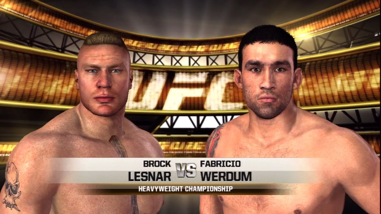 UFC Undisputed 2010 Gameplay Brock Lesnar vs Fabricio Werdum