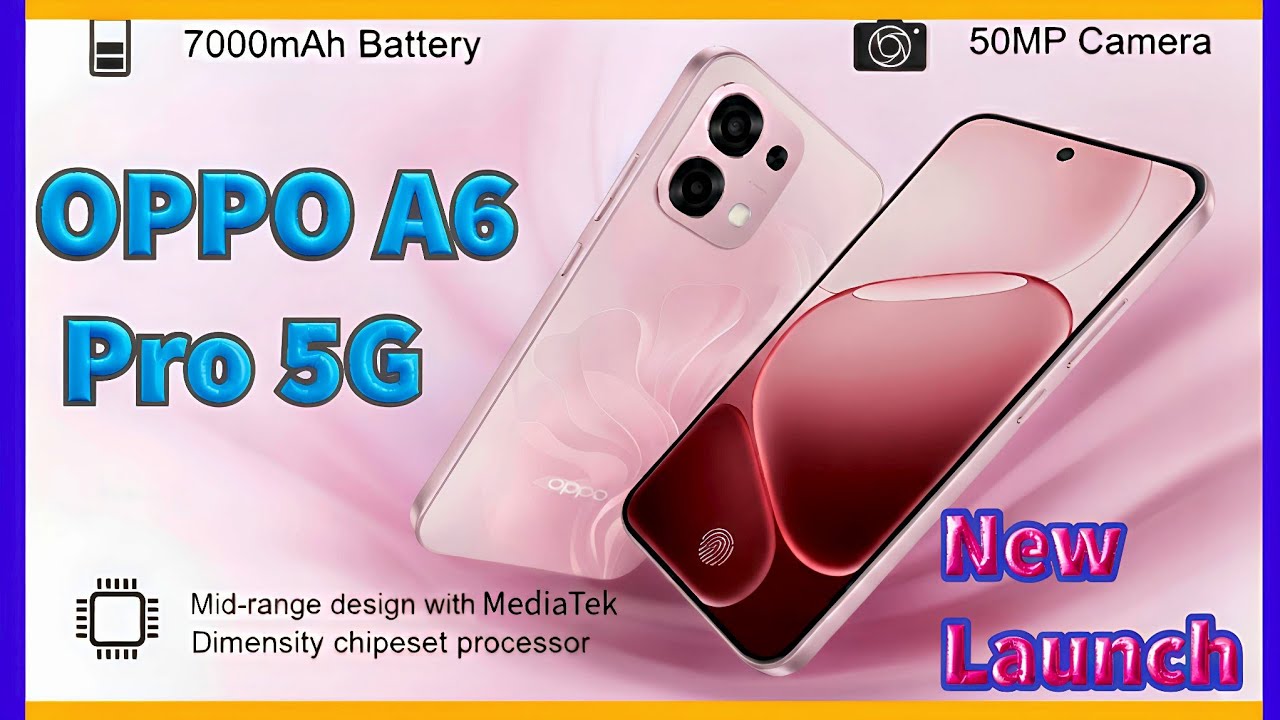 Oppo A6 Pro 5G Phone | 7000mAh🔋लंबे समय तक चलने वाला बैटरी स्मार्टफोन 📱 | New Launch, 2025 #oppo 