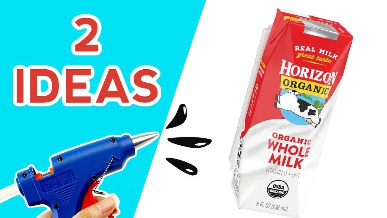 2 Best Reuse Milk Carton Ideas - How To Recycle Milk Carton Boxes