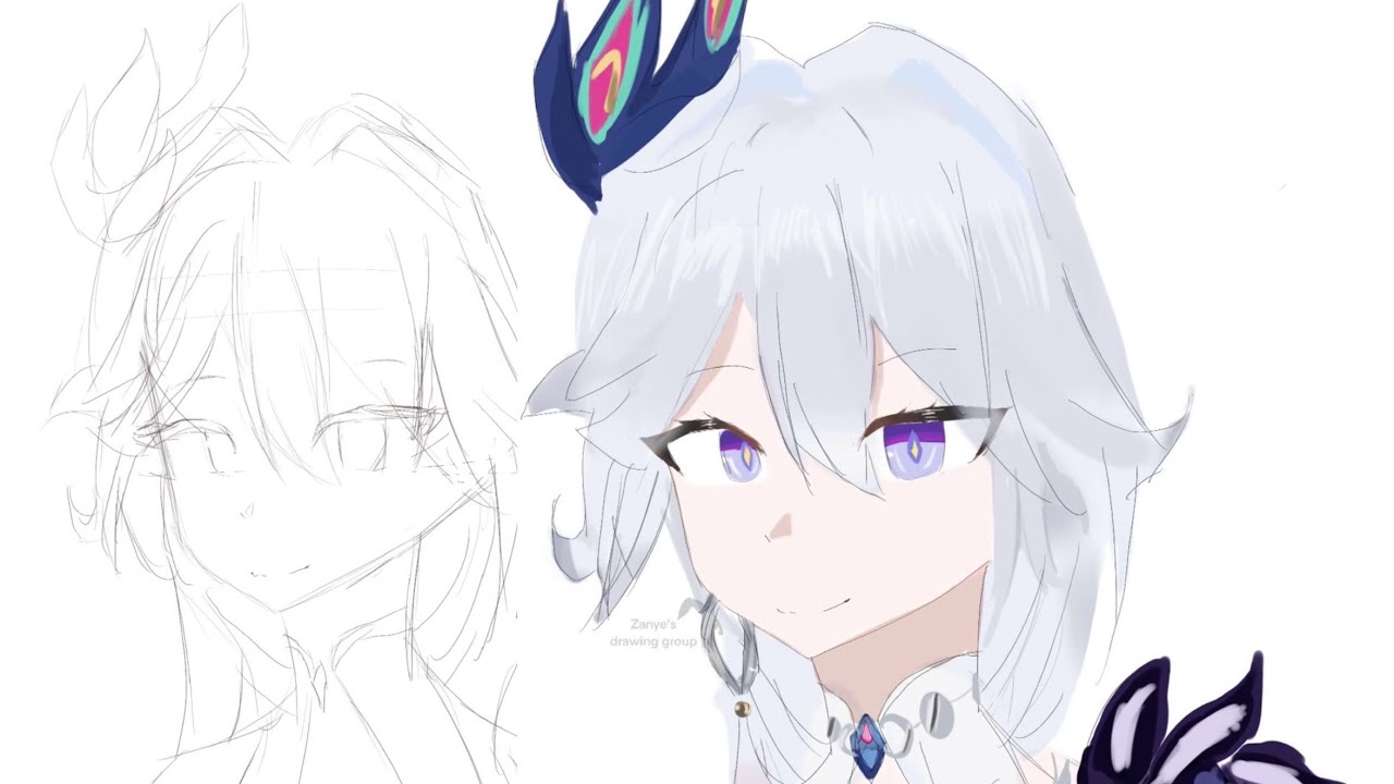 Yao Guang drawing process video