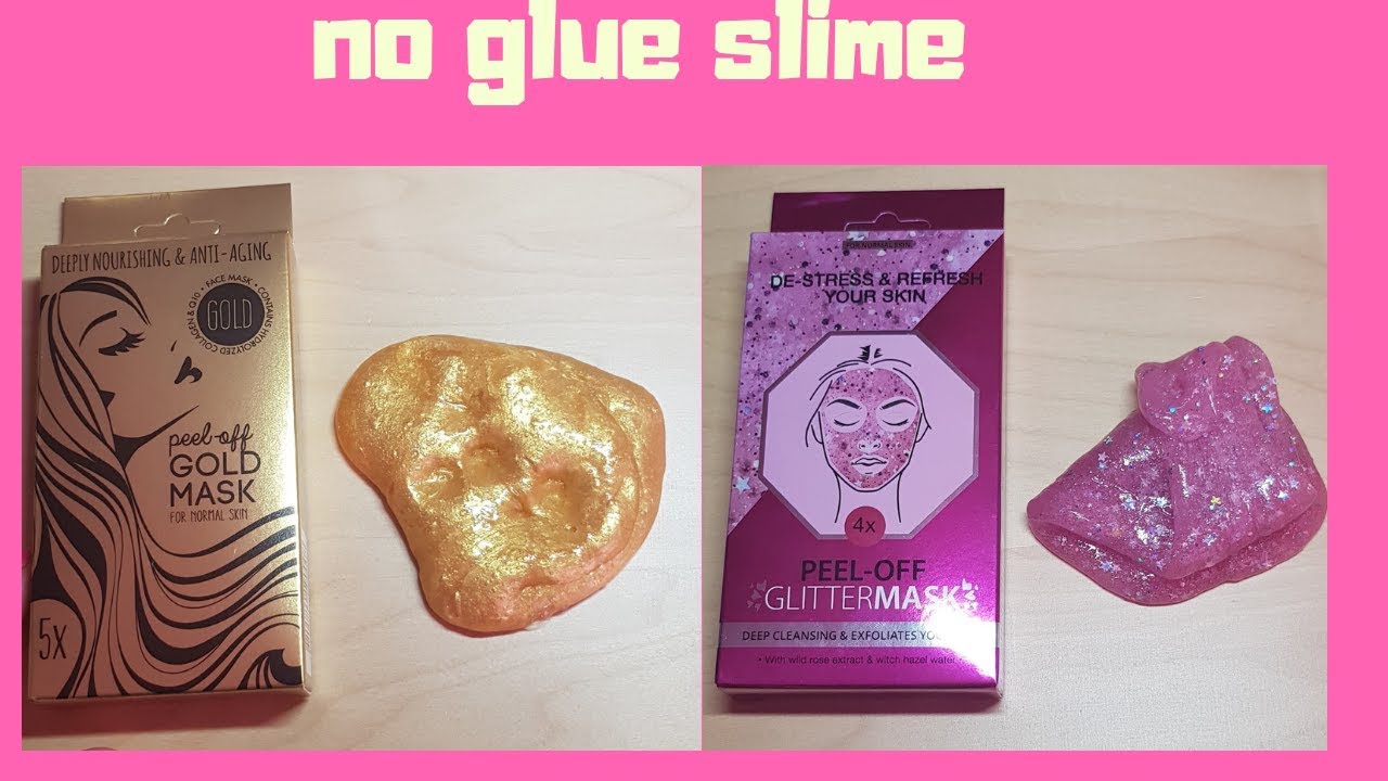 SLIME WITH  GLITTER MASK and  GOLD MASK