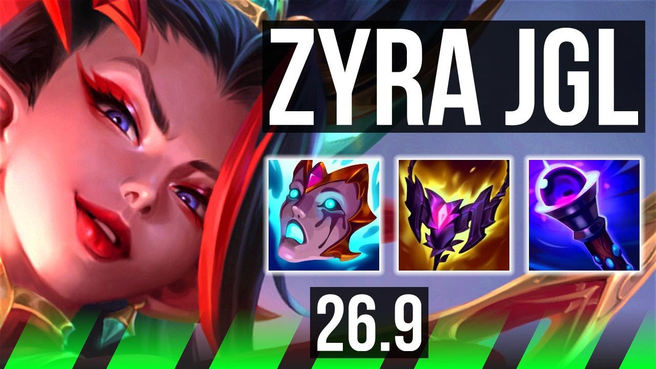 ZYRA vs GRAVES (JGL) | Good KDA: 18/1/12, 44K damage | EUW Master | 26.9