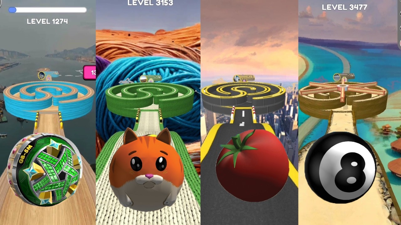 Going Balls 6 Same Levels Different Balls/Maps/Colors ANdroid / Ios Gameplay Super SpeedRun