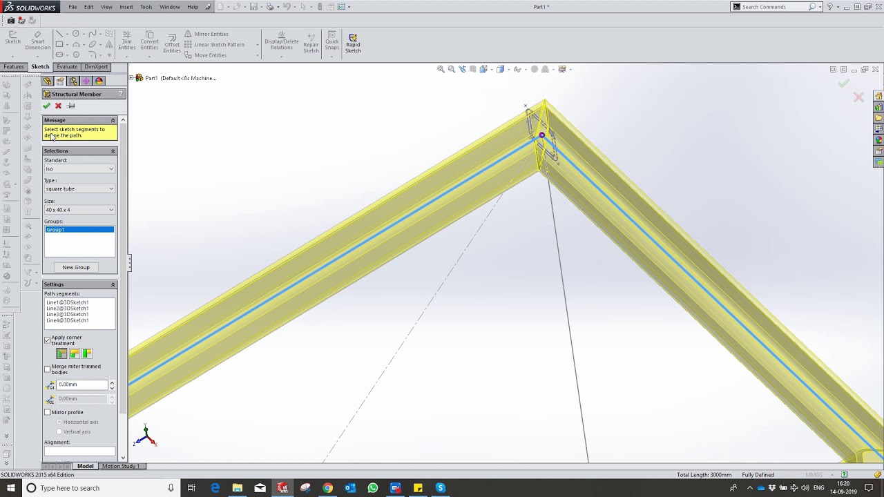 SolidWorks : Weldment Basics