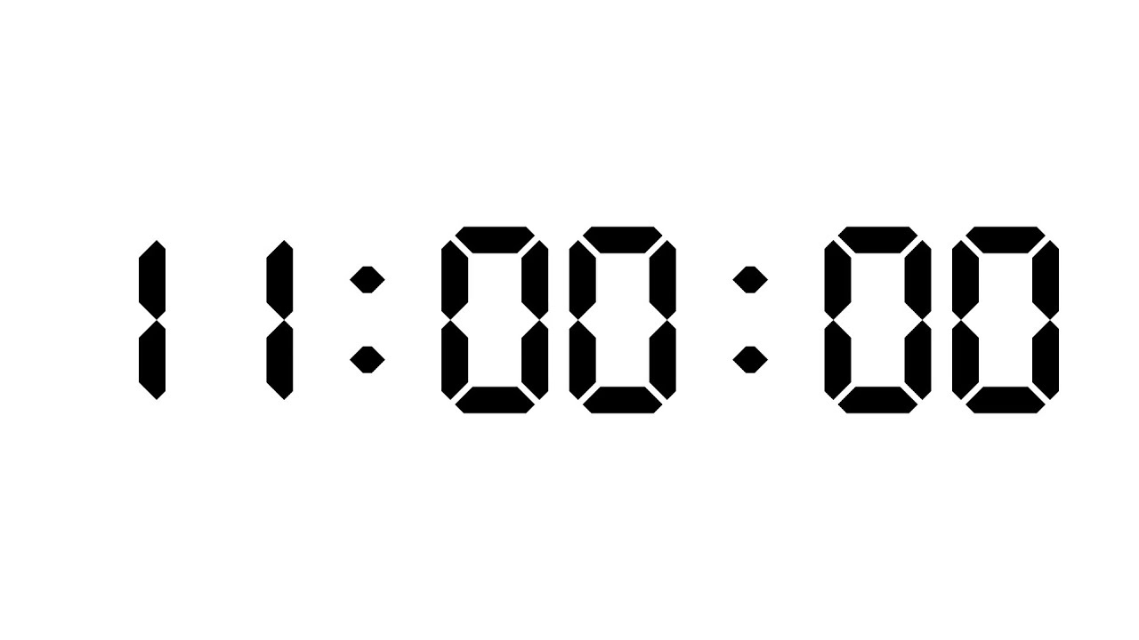11 Hours Timer | White Screen With Silent Focus | NX