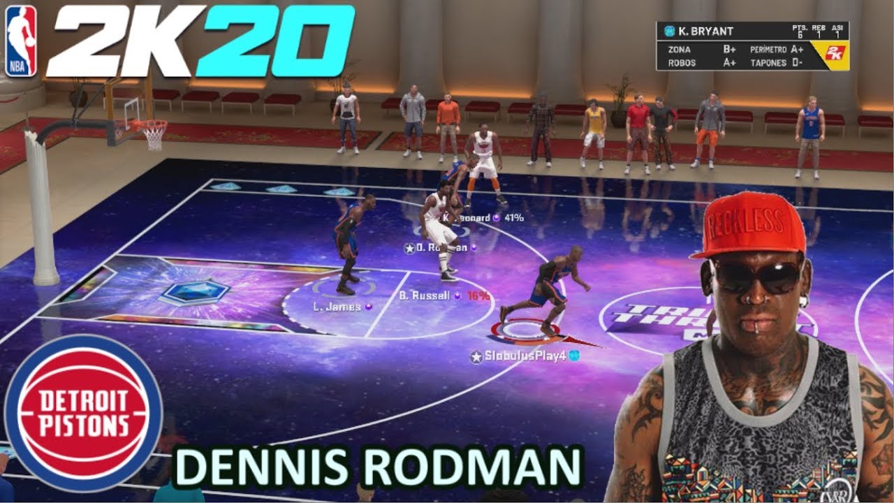 Triple Amenaza Online 2K20 - DENNIS RODMAN y los Bad Boys || 2K20 PS4 Español