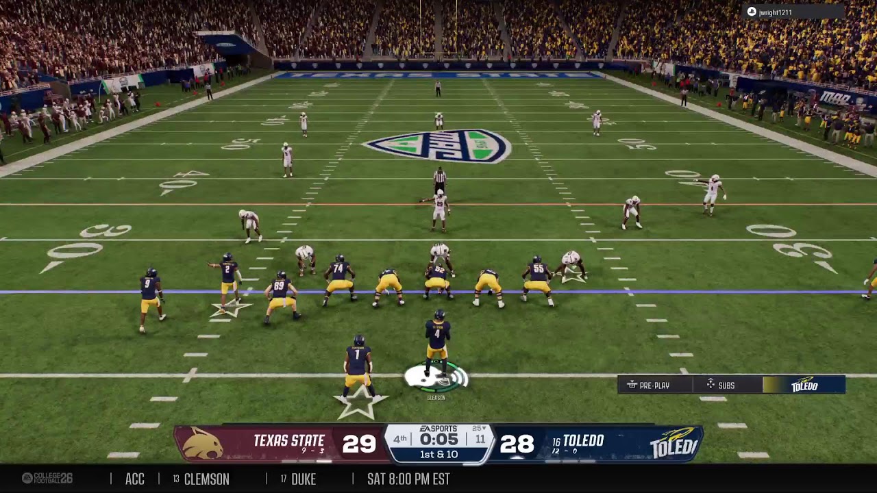 Avengers Dynasty:MAC Championship (16) Toledo vs Texas State